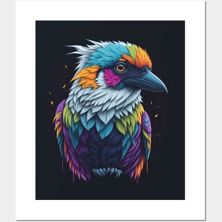 Rainbow Kookaburra Posters and Art